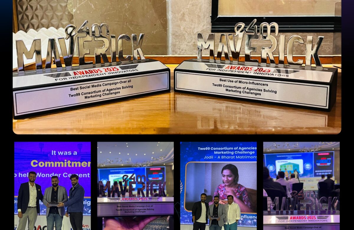 Two99 Honored at the E4M Maverick Awards 2025: A Celebration of Creativity and Collaboration