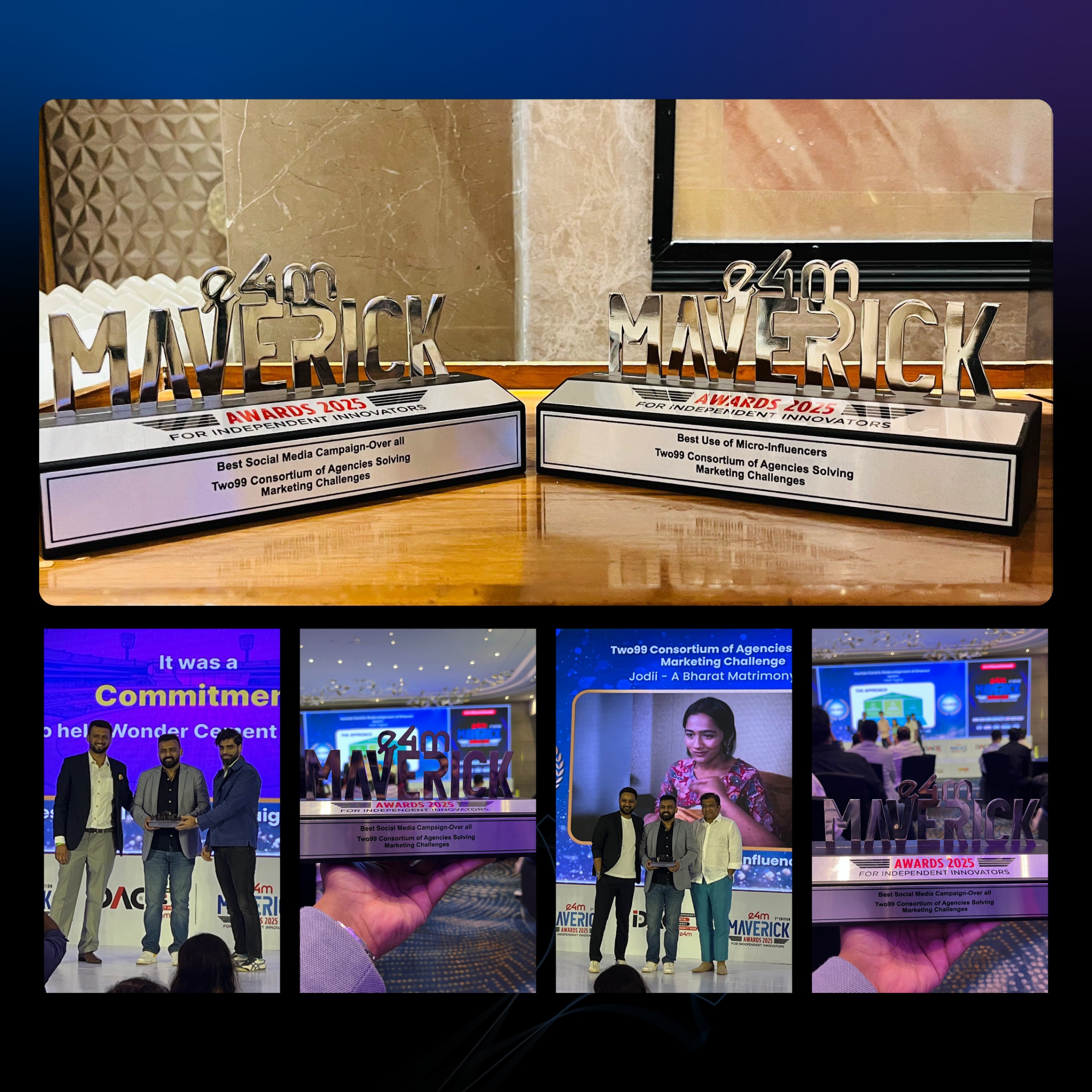 Two99 Honored at the E4M Maverick Awards 2025