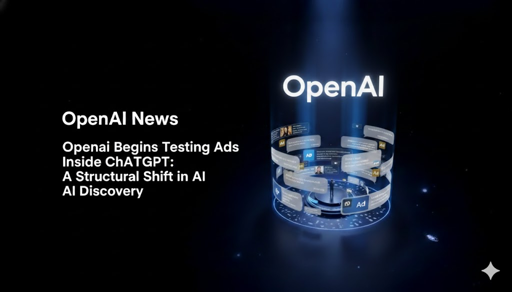 OpenAI Begins Testing Ads Inside ChatGPT: A Structural Shift in AI Discovery